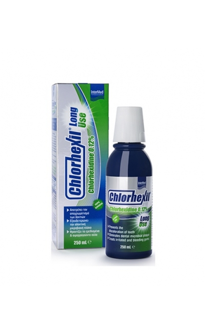 InterMed Chlorhexil 0.20% Prailginto veikimo burnos skalavimo skystis, 250ml